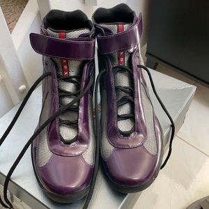 PRADA Men’s Vernice+Bike shoes with box and bag